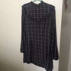 black flannel dress